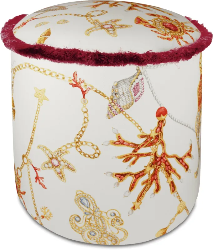 Baci Milano - Pouf Portofino Rosso Occasione Imperdibile