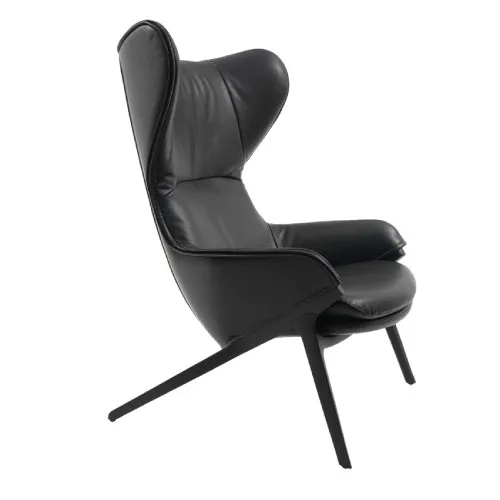 Spedizione Espresso Cassina - Poltrona Pelle Graphite P22 395