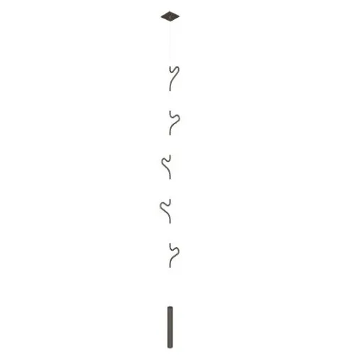 Cattelan Italia - Appendiabiti a soffitto Titanio Air 600157010 Vendita Finale