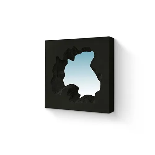 Gufram - Specchio Broken Square Mirror Black G30200 Prezzo Conveniente