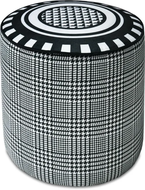 Promozione Esclusiva Baci Milano - Pouf In Velluto Optical POU.OPT02