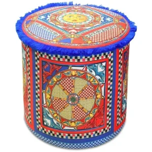 Reso Gratuito Baci Milano - Pouf in Velluto Sole Mio POU.SOL01