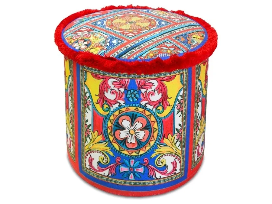 Prezzo Scontato Baci Milano - Pouf in Velluto Sole Mio POU.SOL02
