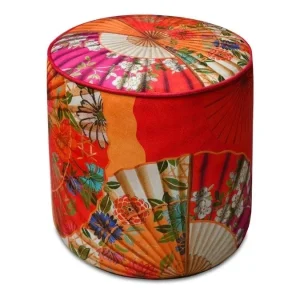 Esclusivo Baci Milano - Pouf in Velluto Ventagli POU.VEN01
