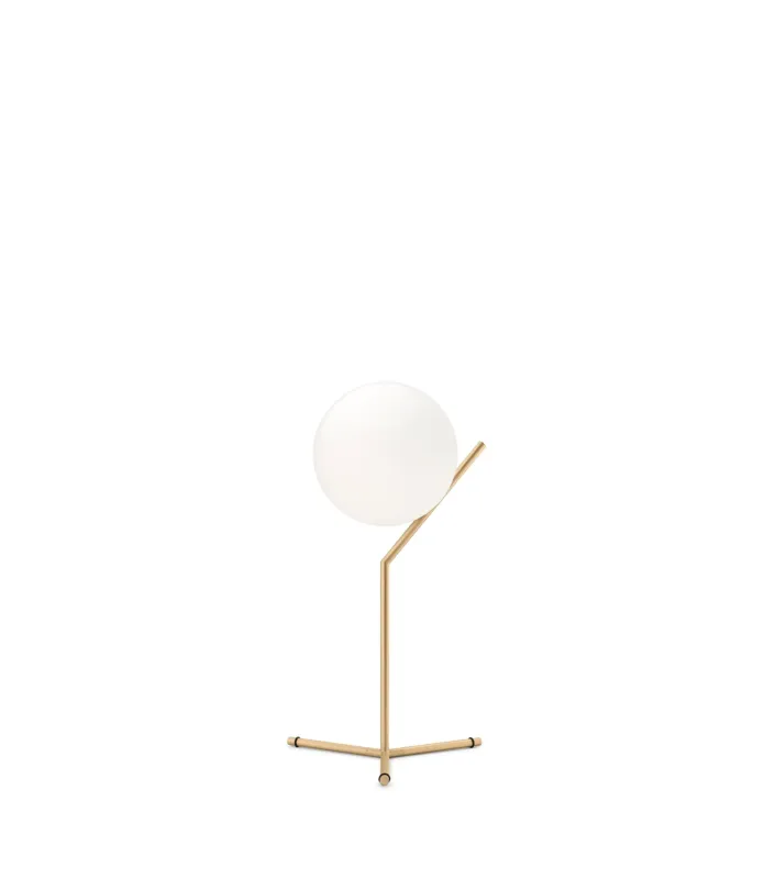 Flos - Lampada da tavolo Ic Lights T1 High Ottone Spazzolato F3170059 Prezzo Di Fabbrica