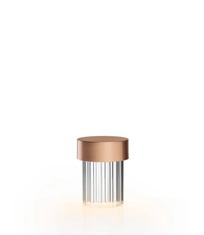 Flos - Lampada da tavolo indoor Last Order Fluted Rame Satinato F3694015 Promozione
