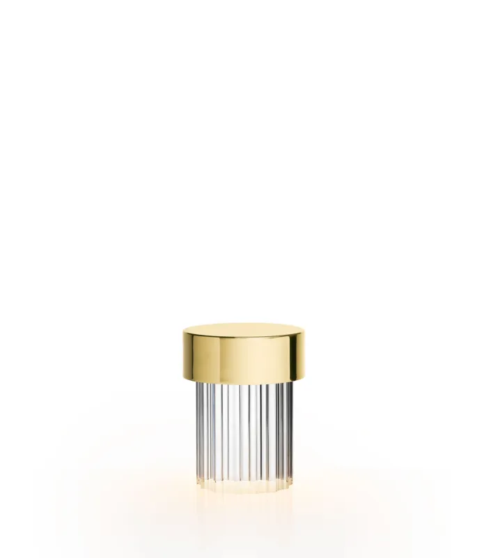 Flos - Lampada da tavolo indoor Last Order Fluted Ottone Lucido F3694059 Reso Gratuito