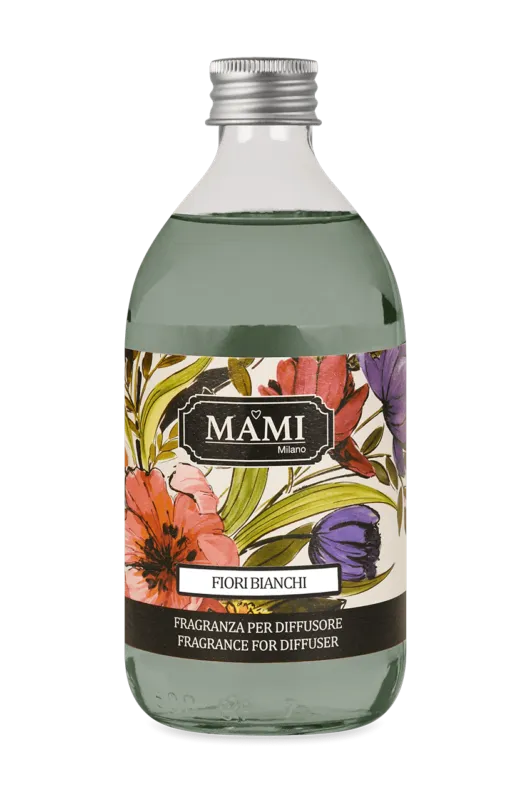MAMI Milano - Ricarica 500 ml Fiori Bianchi GI-REF.01 Soddisfatti O Rimborsati