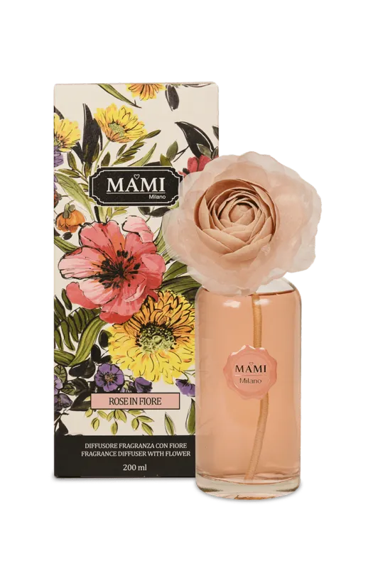 MAMI Milano - Diffusore Ambiente 200 ml Rose In Fiore GI-FRAGR2.04 Occasione Imperdibile