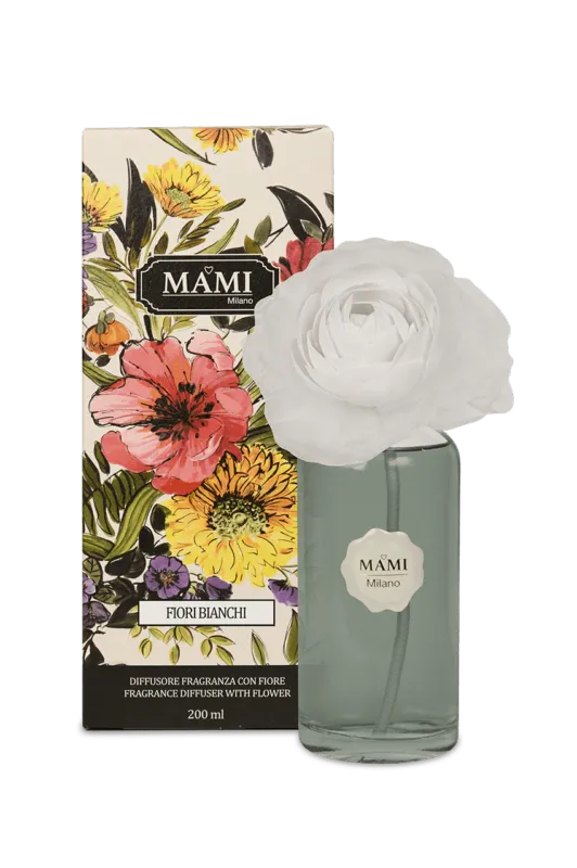 MAMI Milano - Diffusore Ambiente 200 ml Fiori Bianchi GI-FRAGR2.01 Prezzo Ridotto