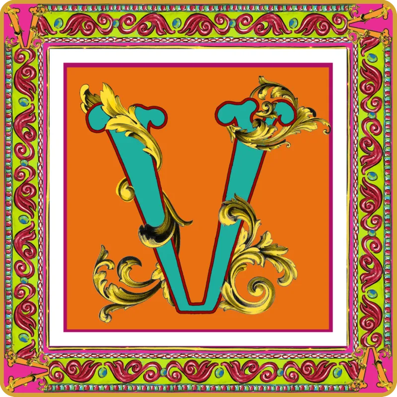 Baci Milano - Svuotatasche Ortigia Alphabet V 15X15cm Soddisfatti O Rimborsati