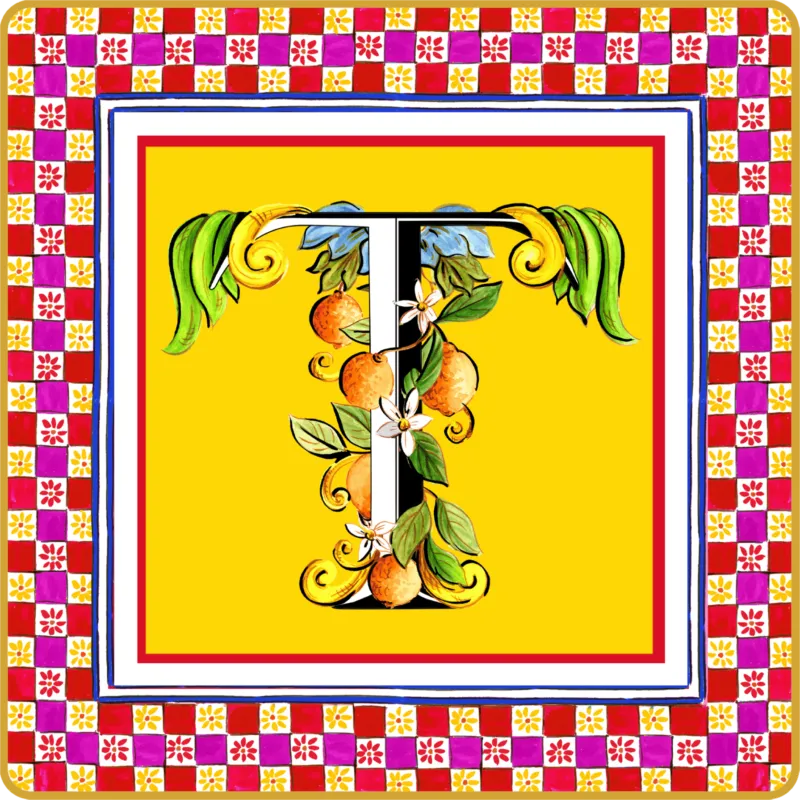 Baci Milano - Svuotatasche Ortigia Alphabet T 15X15cm Compra Online