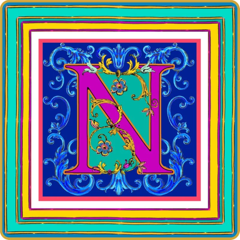Baci Milano - Svuotatasche Ortigia Alphabet N 15X15cm Ultima Occasione