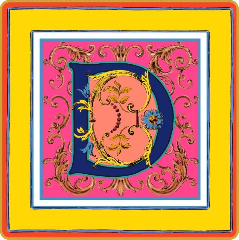Compra Oggi Stesso Baci Milano - Svuotatasche Ortigia Alphabet D 15X15cm