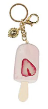 Ultime Pezzi Baci Milano - Portachiavi Gelato Rosa Fragola Cake & Fashion KEY.ICE02