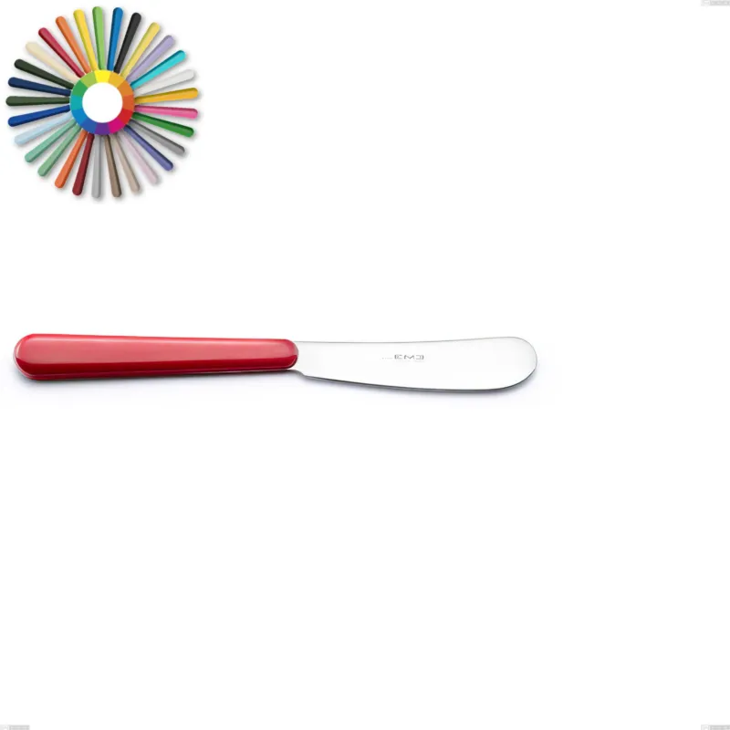 Spalmaburro Brio Grande , Acciaio inox 18.c (AISI 430), lunghezza 190 mm manici in abs Dimensioni lunghezza 19 cm Eme Posaterie rosa 66 A Buon Prezzo