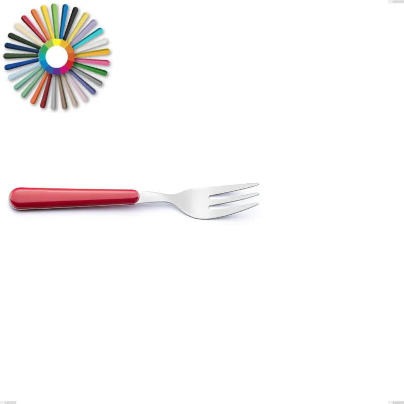 Spedito Oggi Forchetta dolce Brio, Acciaio inox 18.c (AISI 430), manici in abs Dimensioni lunghezza 15 cm Eme Posaterie rosa 66