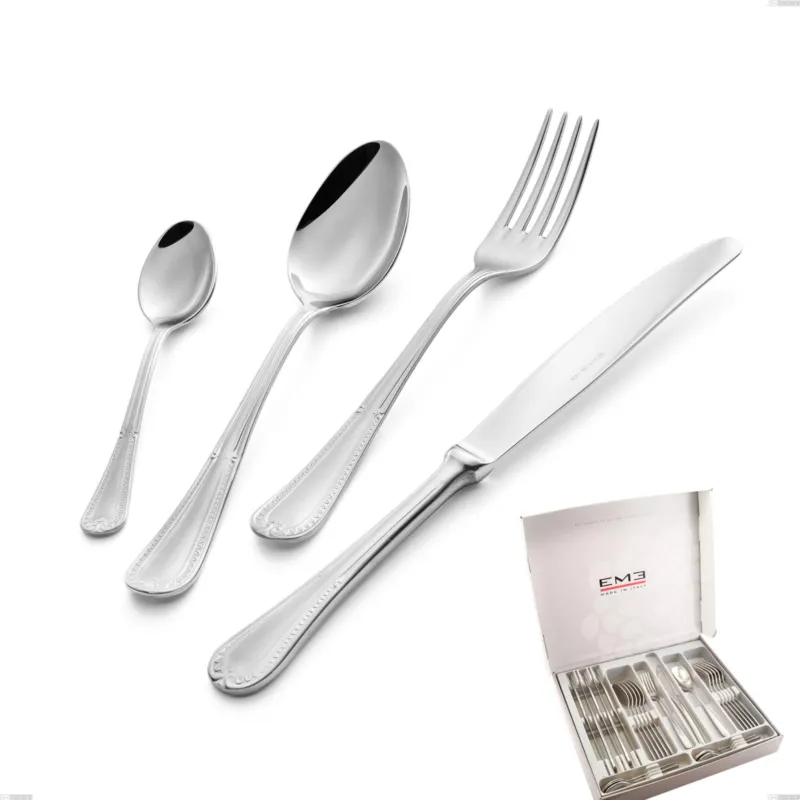 Sconto Cofanetto 24 pezzi Firenze, Acciaio inox 18.10 (Aisi304) , spessore 2.5 mm Eme Posaterie
