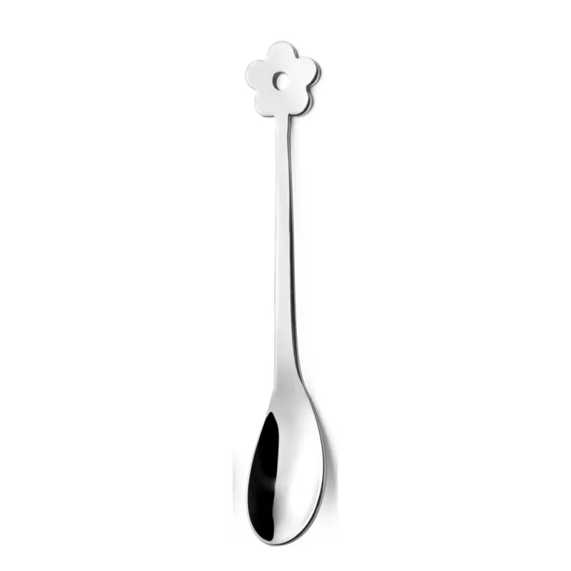 Vendita Finale Cucchiaino Cappuccino e Macedonia CADEAU in acciaio 18.10 AISI430 126 mm Margherita inox lucido Eme Posaterie