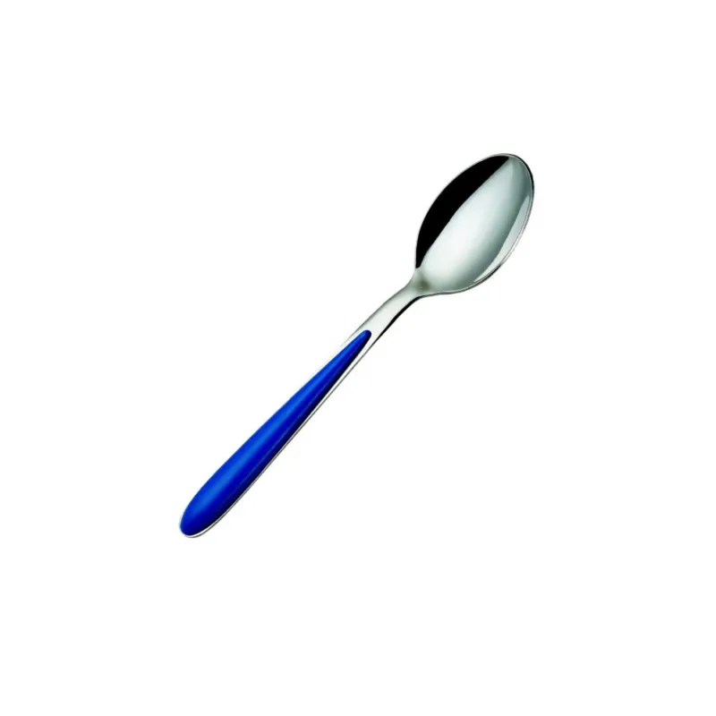 Bestseller Cucchiaino da caffè CARIBE in acciaio 18.C manico ABS lavabili in lavastoviglie Eme Posaterie blu 2