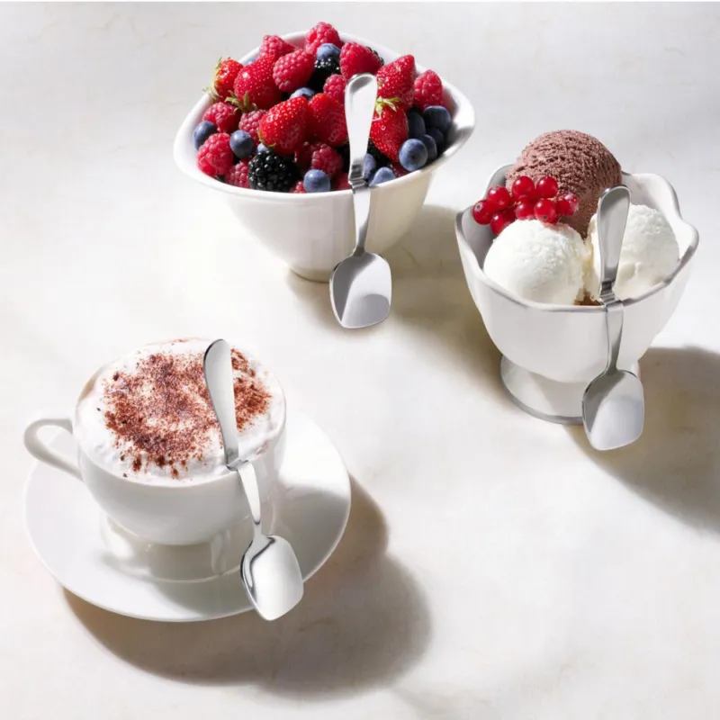 Promozione Esclusiva Cucchiaino TRIX da Cappuccino Magic 133 mm In Acciaio 18.10 EME per cremosi cappuccini, coppe gelato e fresche macedonie. Eme Posaterie