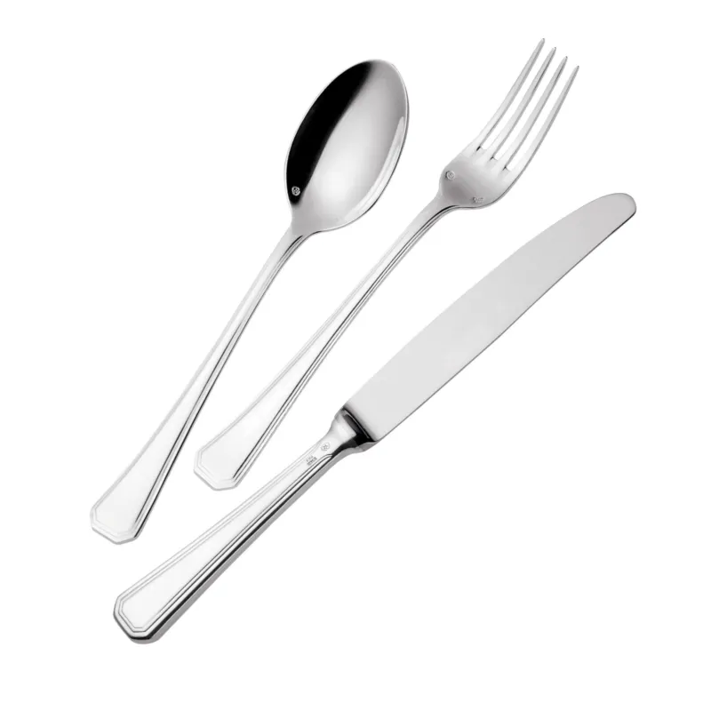 Sconto Servizio Posate 24 Pezzi SAVOIA ARGENTATO Acciaio Argento 8 micron Eme Posaterie