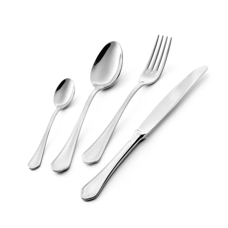 Offerta Speciale Servizio Posate DOMUS 24 pezzi acciaio inox 1810 lucidato a specchio spessore 3 mm in astuccio regalo EME Eme Posaterie