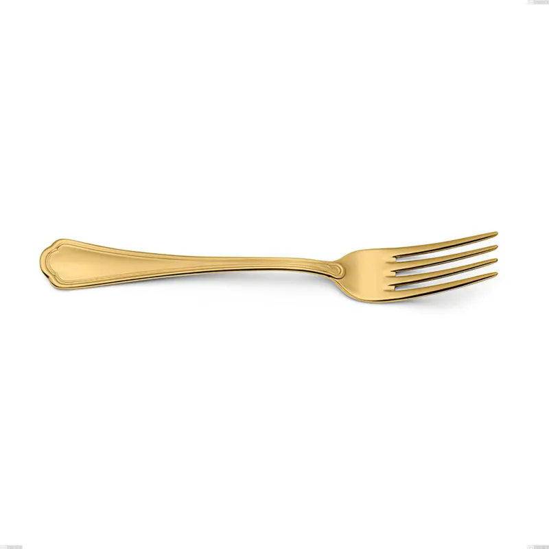 Super Prezzo Forchetta frutta Domus Gold, Acciaio 18/10, lunghezza 182 mm spessore 3 mm trattamento PVD Gold Eme Posaterie