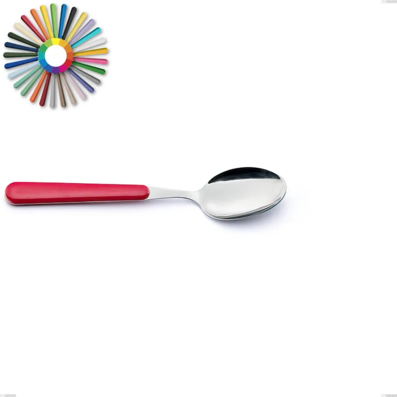 Consegna Rapida Cucchiaino frutta Brio, Acciaio inox 18.c (AISI 430), manici in abs Dimensioni lunghezza 18 cm Eme Posaterie rosa 66