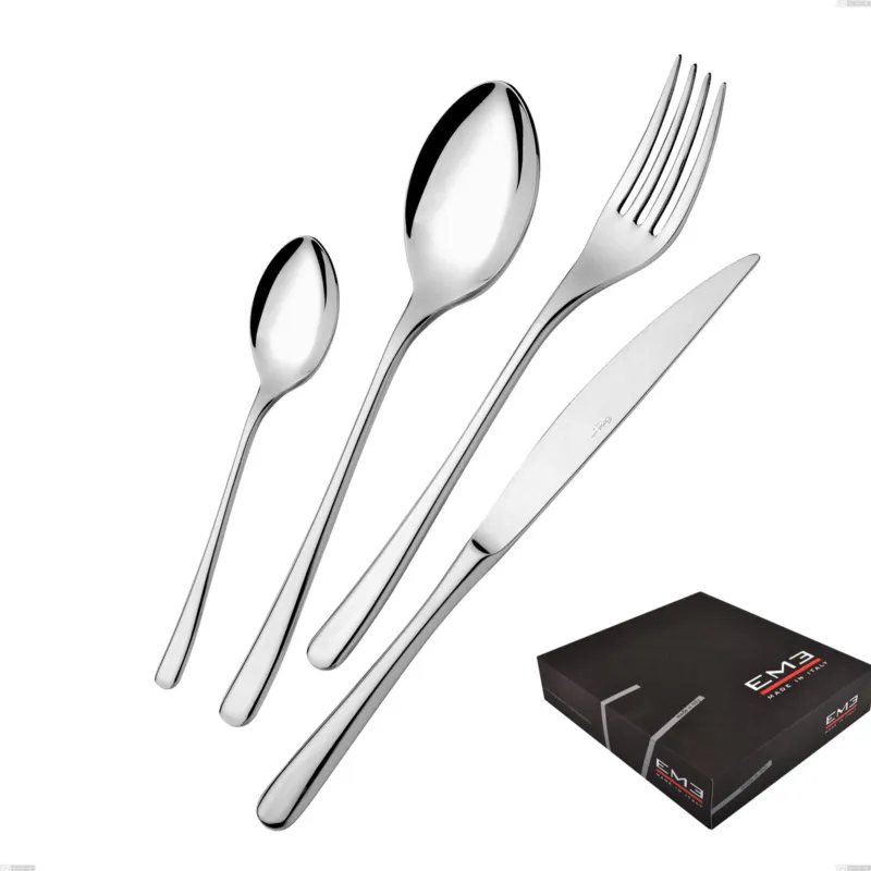 Confezione regalo 49 pezzi Opera, Acciaio inox 18/10 (AISI304), spessore 5.00 mm Eme Posaterie Must-Have