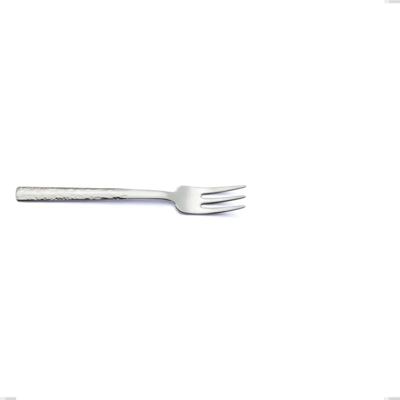 Consegna Rapida Forchetta dolce Marte, Acciaio inox 18/10 (AISI304), Lavorazione martellata spessore 2.5 mm, Lunghezza 150 mm Eme Posaterie