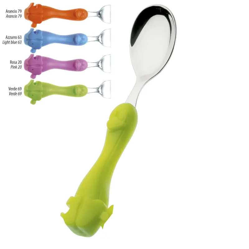 Pagamento Sicuro Cucchiaio per bambini PINGO 1 Cucchiaio + DI 18 MESI Eme Posaterie arancio 79