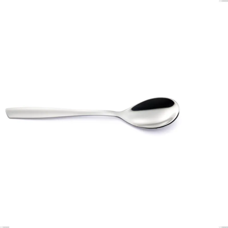 Cucchiaino da caffè ELEVEN in acciaio 18.10 AISI304 2.5 mm , lunghezza 147 mm manico in acciaio finitura lucido a specchio lavabili in lavastoviglie Eme Posaterie Popolare