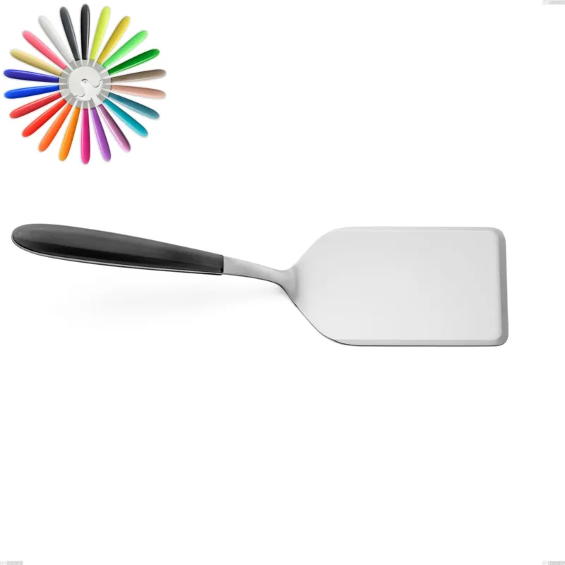 Pala lasagne vero, acciaio 18/0 aisi 430 nichel free manici abs acrilico Eme Posaterie giallo 82 Reso Gratuito