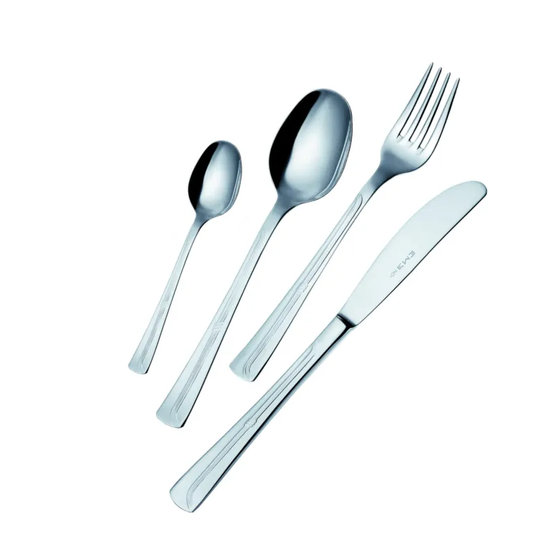Prezzo Di Fabbrica Confezione Vetrina 24 pezzi posate ELITE Acciaio inox 18.10 (AISI 304), spessore 2 mm lavabili in lavastoviglie Eme Posaterie