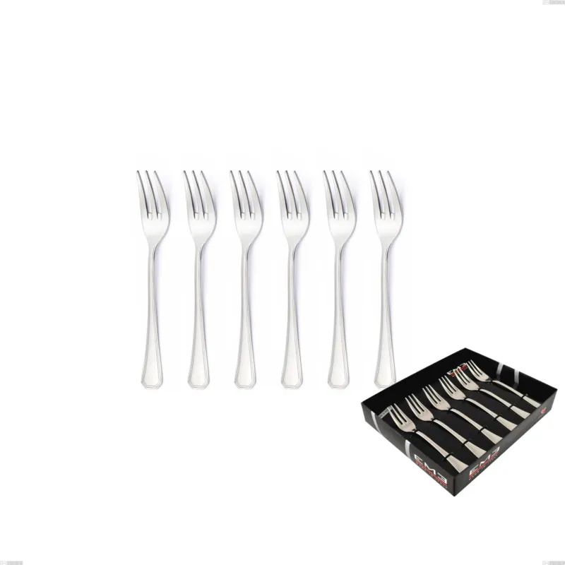 Offerta Del Giorno Confezione vetrina 6 pezzi forchettine dolce Savoia, Acciaio inox 18.10 (AISI304), spessore 2.5 mm Eme Posaterie