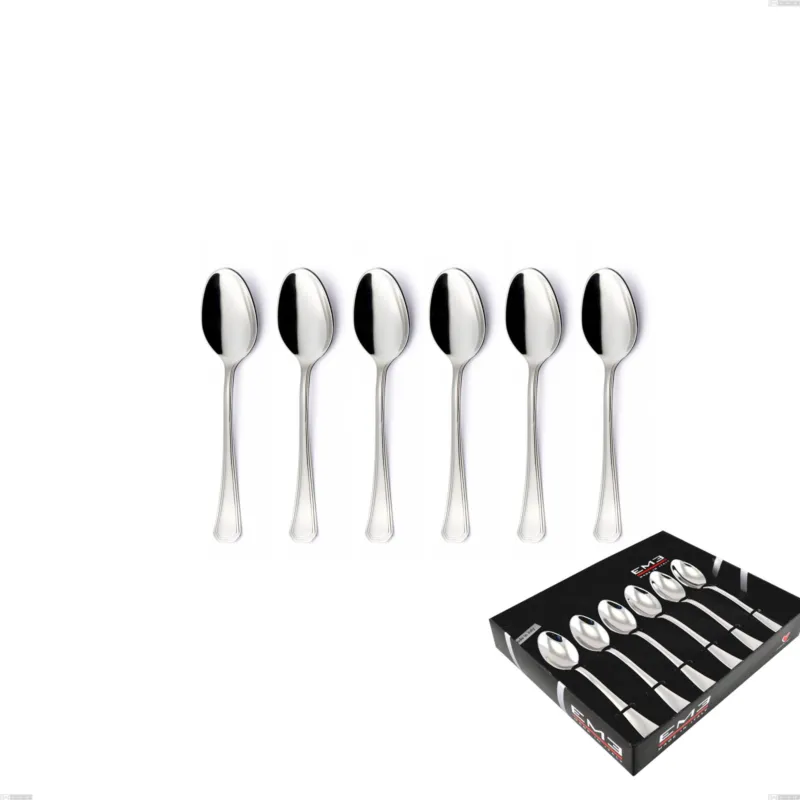 Confezione vetrina 6 pezzi caffè Savoia, Acciaio inox 18.10 (AISI304), spessore 2.5 mm Eme Posaterie Prezzo Ridotto