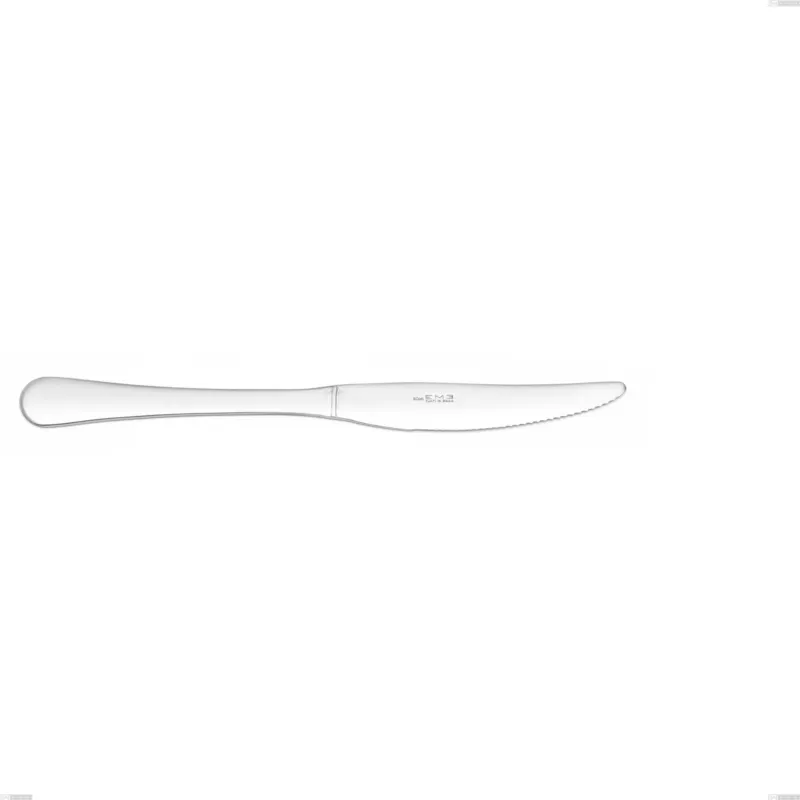 Coltello tavola economico Oxford, Acciaio inox 18/C (AISI430), spessore 2.00 mm, Lunghezza 220 mm Eme Posaterie Di Tendenza