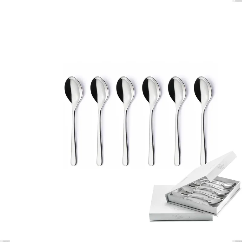 Compra Oggi Stesso Confezione a libro 6 pezzi cucchiaini caffè Opera, Acciaio inox 18/10 (AISI304), spessore 5.00 mm Eme Posaterie