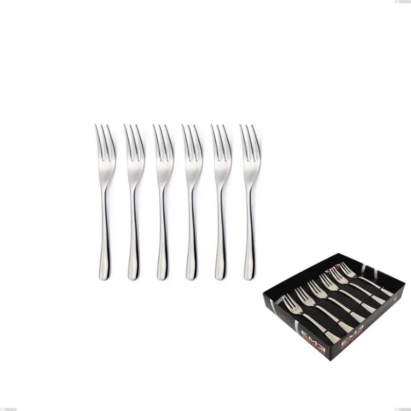 Confezione vetrina 6 pezzi forchettine dolce Opera, Acciaio inox 18/10 (AISI304), spessore 5.00 mm Eme Posaterie Super Prezzo