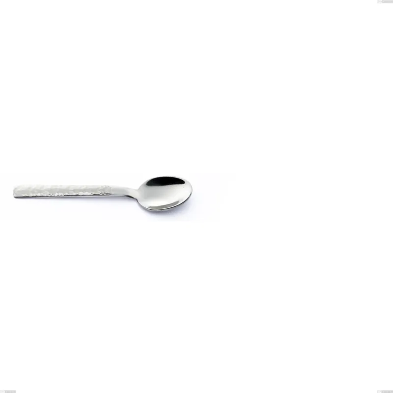 Cucchiaino moka Marte, Acciaio inox 18/10 (AISI304), Lavorazione martellata ,spessore 2.5 mm, Lunghezza 110 mm Eme Posaterie Occasione