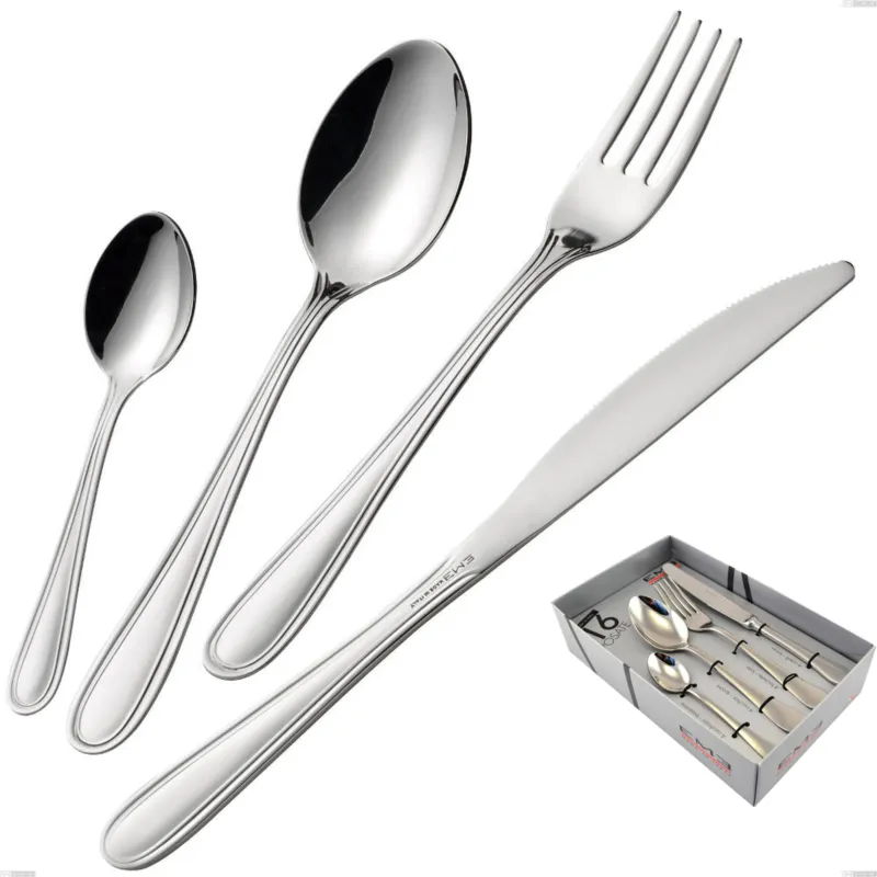 Occasione Confezione vetrina 16 pezzi coltello economico City, Inox 18.10 (Aisi304), spessore 1.8 mm Eme Posaterie