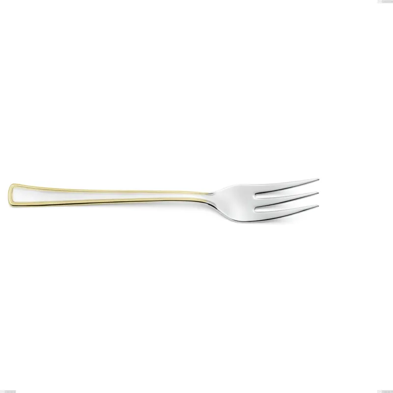 Bestseller Forchetta da servizio Galles oro, acciaio 18-10, oro 24 carati lucido, spessore 2 mm, lunghezza 235 mm Eme Posaterie