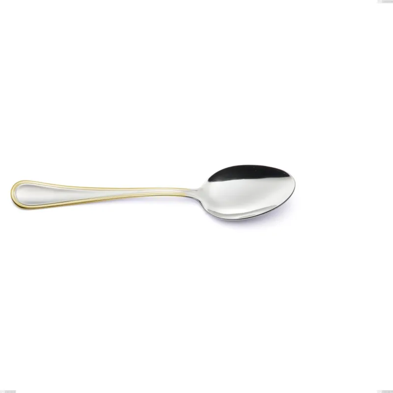 Compra Adesso Cucchiaio tavola Impero oro, acciaio 18-10, oro 24 carati lucido, spessore 2.5 mm, lunghezza 205 mm Eme Posaterie