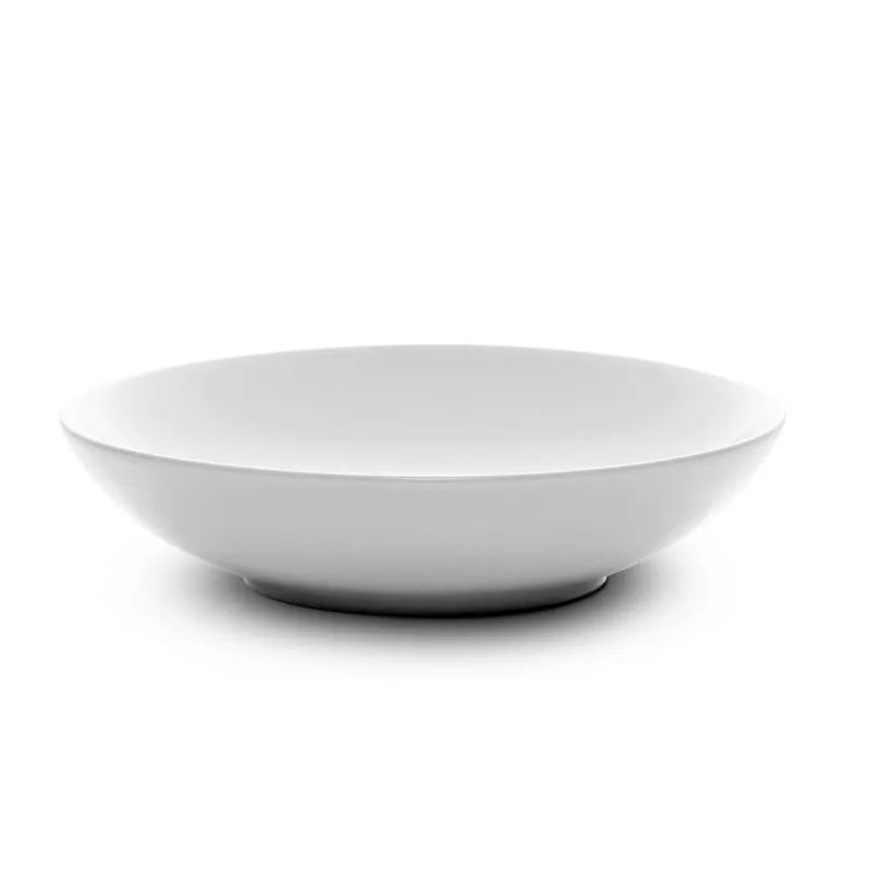 Piatti Fondi set pezzi 6 posti tavola in porcellana con decoro Sottosmalto Collezione Mitika lavabile in lavastoviglie colore Bianco Ostuni Kaleidosmilano Sconto