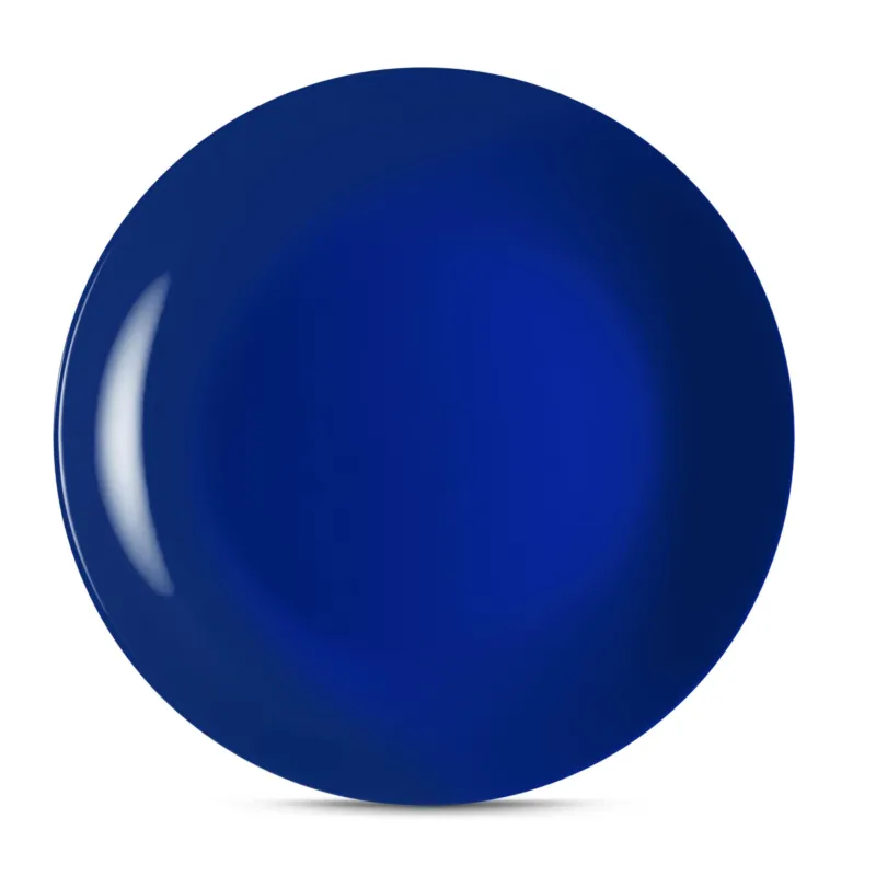Offerta Del Giorno Piatti piani set pezzi 6 posti tavola in porcellana con decoro Sottosmalto Dimensioni diametro 27 cm Collezione Mitika lavabile in lavastoviglie colore Blu Portofino Kaleidosmilano