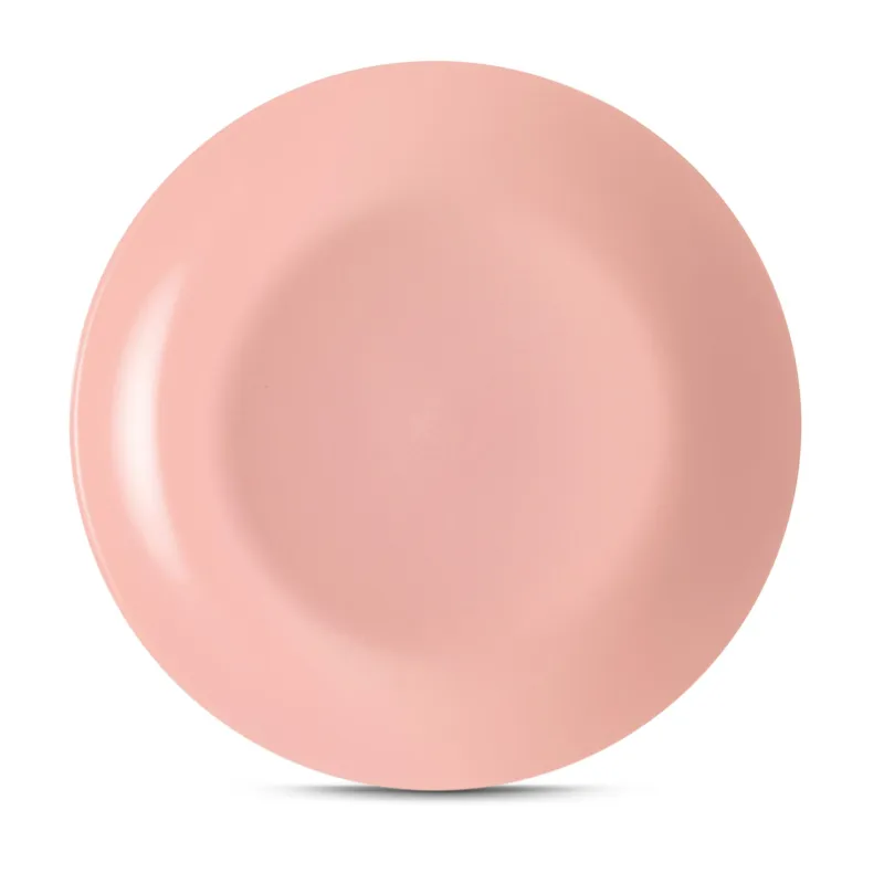 Piatti piani set pezzi 6 posti tavola in porcellana con decoro Sottosmalto Collezione Mitika lavabile in lavastoviglie Rosa Capri Kaleidosmilano Pagamento Sicuro