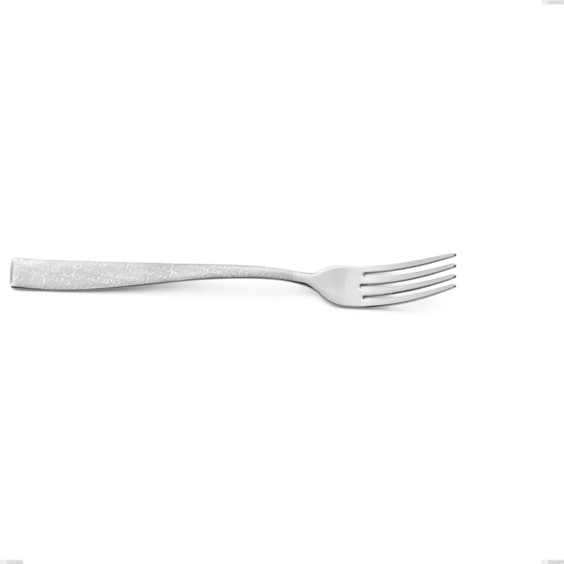 Promo Stagionale Forchetta frutta Infinity la Divina, Acciaio 18/10 Inox Lucido con incisione al laser, spessore 2,5 mm mm, lunghezza 190 mm Eme Posaterie