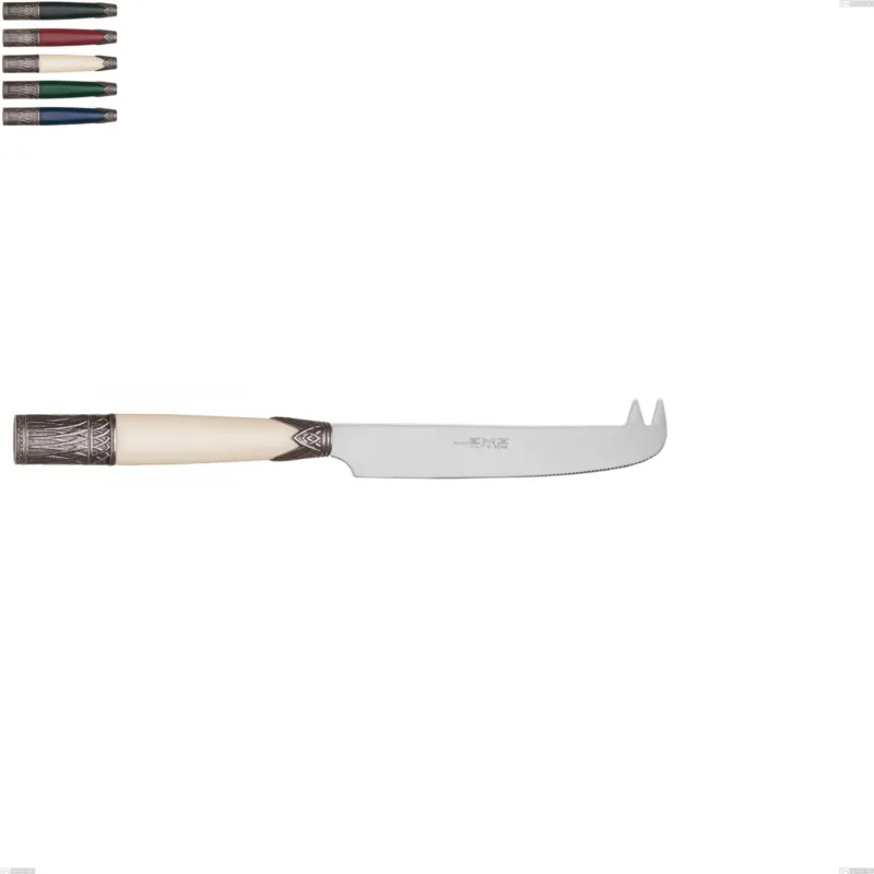 Coltello formaggio Aria, acciaio 18/10 aisi304 colorato Dimensioni 213 mm manico in Acrilico e Metallo Eme Posaterie blu 2 Più Venduto