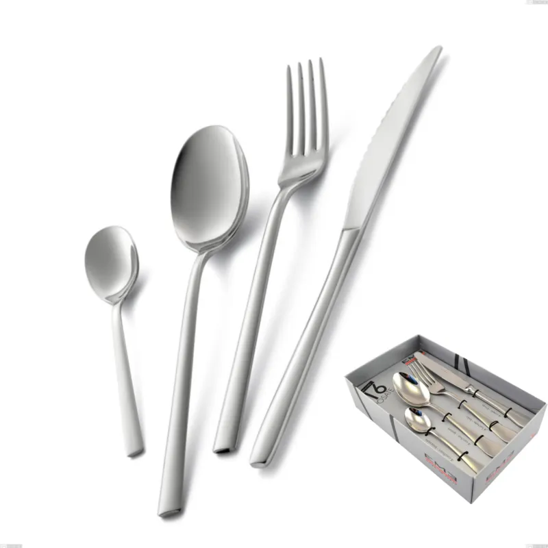 Economico Confezione vetrina 16 pezzi fashion, acciaio 18/10 aisi 304 inox lucido, spessore 3 mm mm Eme Posaterie